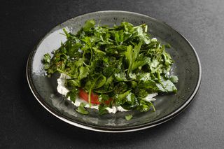 СВІЖИЙ САЛАТ З ЛАБНЕ ТА ЗЕЛЕНІ