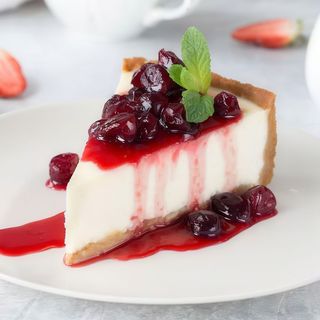 Tarta De Queso Con Frutos Rojos