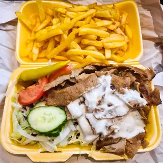 Doner Meat cheese & Chips