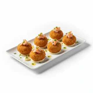 Croquetas De Gambas Con Sepia