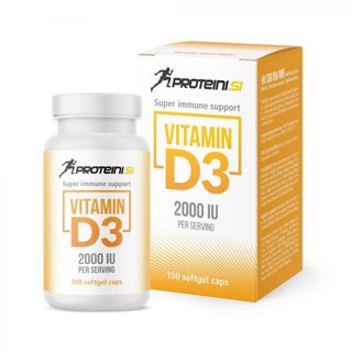 Proteini.si vitamin D3 2000iu 100 soft kapsule