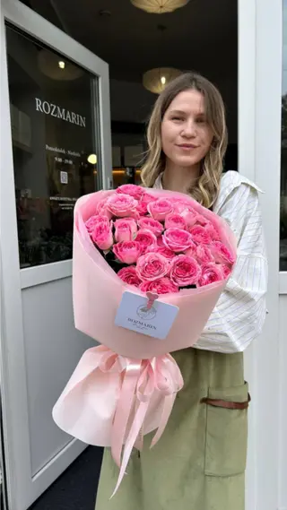 Rozmarin Bukiet Róży Gałązkowej Różowej 9 gałązek