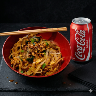Pad Thaï Bœuf + Coca-Cola 33cl