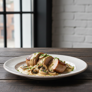 Muşchiuleţ de porc cu ciuperci