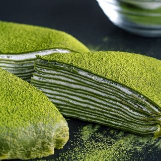 Milhojas de matcha/ matcha Mille crepe