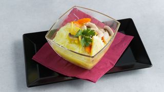 Chilli chicken with rice