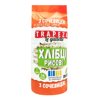Хлібці Trapeza рисові з сочевицею (130г)
