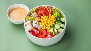 Поке з копченою куркою