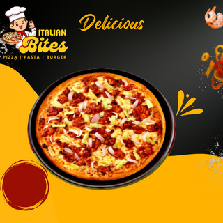 Bites Special Spicy Mutton Pizza (Large)