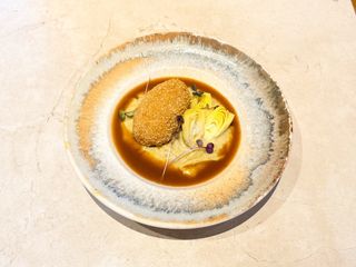 Котлета по-київськи з грибами та артішоками