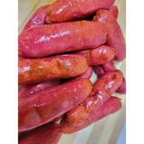 Pair of baked sausages