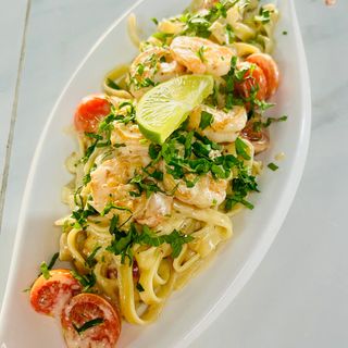 Tagliatelle cu creveți 