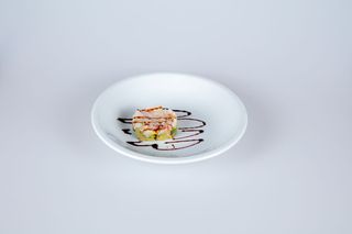 60. Tartare di gamberi crudi con avocado