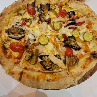 Menu pizza végétarienne