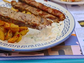 Piatto souvlaki agnello