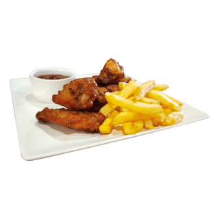 Alitas Al BBQ (6 Uds.)