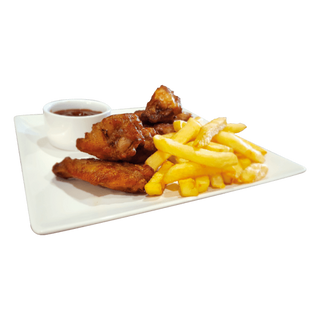 Alitas Al BBQ (6 Uds.)