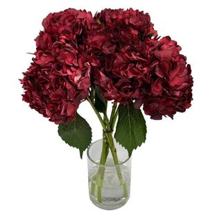 Tallo de hortensia premium granate