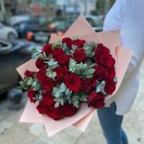 წითელი ვარდები (25 ცალი)