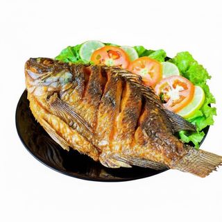 Plat De Sosso Frit & Attiéké