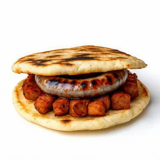 Arepa Con Chorizo Criollo