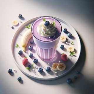 Milkshake jagodowo-bananowy