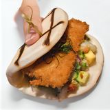 Bao de ceviche nikkei