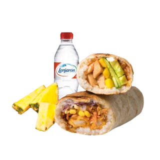 Menú Kids Agua (500 Ml.) + Chicken Wrap + Fruta a elegir 
