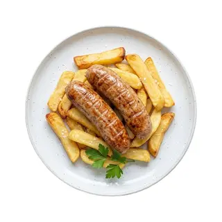 Sausage a pair & Fries