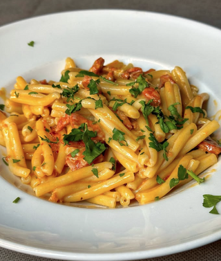 Strozzapreti salsiccia, gorgonzola e 'nduja