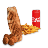 Rollo Wegetariańskie (małe), frytki, Coca Cola 0.33l