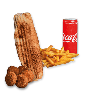 Rollo Wegetariańskie (małe), frytki, Coca Cola 0.33l