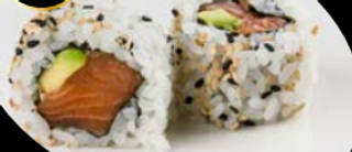Uramaki sake roll