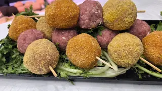 Tris di polpette miste con provola, pancetta, bacon, speck 500 g