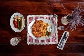 Șnițelul Boierului pane 