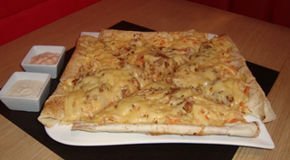 Placek kebab wegetariański duży