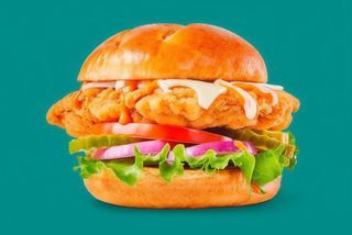 Bocadillo de pollo burger