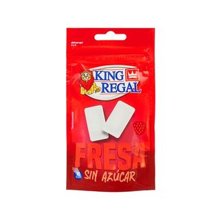 Chicle S/A Fresa King Regal Bolsa 45Gr