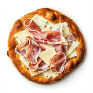 Pizza bianca al cotto