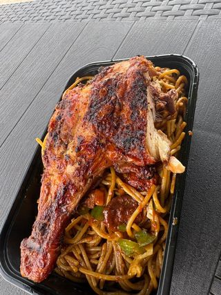 Spaghetti + Chicken + Pet Coke