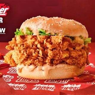 MENU SPICY ZINGER BURGER (PICANTEEEE)