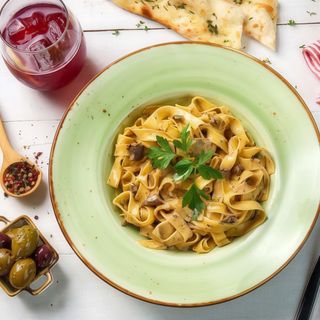 Tagliatelle amb salsa boletus