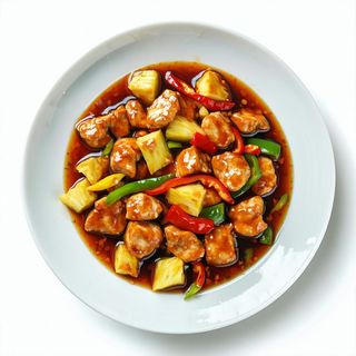 81 Pollo in agrodolce (fritto o non fritto)