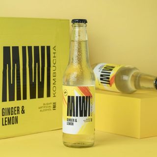 Kombucha De limón y jengibre Botella (330 Ml.) 