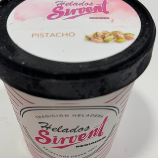 Helado pistacho