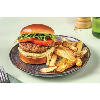 Double Burger - With cheese & side fries