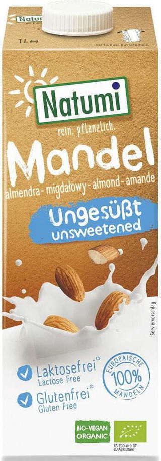 Napój migdałowy bez dodatku cukrów bezglutenowy BIO 1 l - Natumi