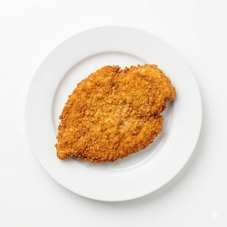 Escalopa de pollo con patatas