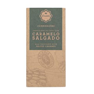 Tablete de Chocolate de Leite e Caramelo Salgado