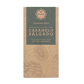 Tablete de Chocolate de Leite e Caramelo Salgado